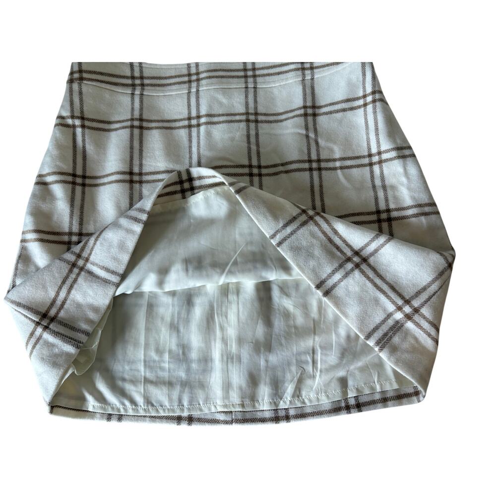 J Crew wool blend plaid lined skirt size 14 - Picture 4 of 9